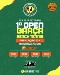 1º OPEN GARÇA BEACH CLUB JK200 - FEMININA B