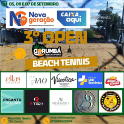 3º OPEN CORUMBÁ BEACH SPORTS DE BEACH TENNIS