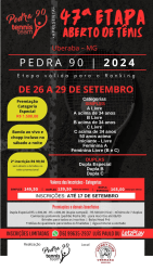 47º Aberto de Tênis - Pedra 90 - Jockey Club Uberaba - Categoria - C acima de 34 anos