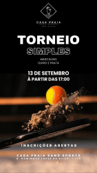 TORNEIO CASA PRAIA RELÃMPAGO - SIMPLES - SIMPLES - FEMININA C/B