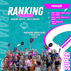 RANKING SUPER 8 NA PRAIA -  1ª  Parte  - Rodada 1 - Segunda Feira 