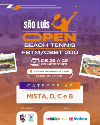 CBBT200/FBTM200 -  SÃO LUIS OPEN DE BEACH TENNIS 2024 - Dupla Masculino 30+