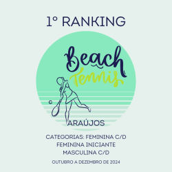 1º Ranking Beach Tennis Araújos - fem iniciante