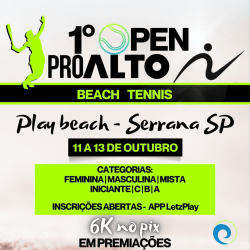  1º OPEN PROALTO DE BEACH TENNIS - Masculina B