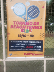 Torneio de Beach Tennis kids