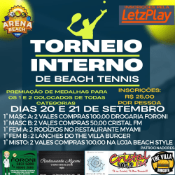 TORNEIO INTERNO ARENA BEACH GUARÁ