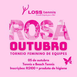 Outubro Rosa - Tênis e Beach Tennis - Tênis - feminino B