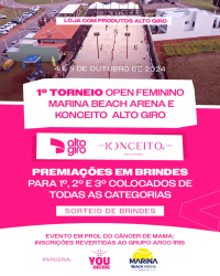 1º Torneio Open Feminino Marina Beach Arena e Konceito Alto Giro - Duplas Feminina 40+