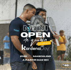 MINI OPEN SÁBADO (21/09/2024) - MASCULINO