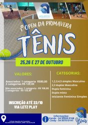 1º Open da Primavera - 2º Classe Masculino Simples