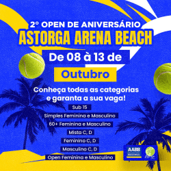 2° Open de Aniversário da Astorga Arena Beach - Simples Masculino 