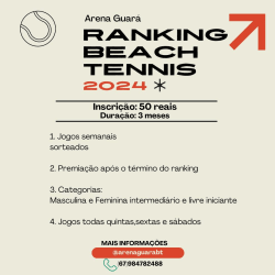 Ranking masculino arena guara