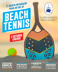 1º Torneio Aberto Integração de Beach Tennis - Inscrições Femininas