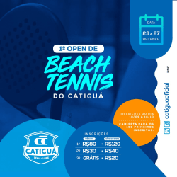 1º Open de Beach Tennis do Catiguá - FEMININO C