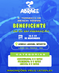 2º TORNEIO BENEFICENTE DE BEACH TENNIS - MISTA D 