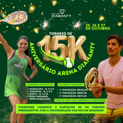 Torneio de aniversário da Arena Diamanty - Open Masculina 