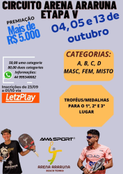 CIRCUITO ARENA ARARUNA - ETAPA V - MASCULINO A