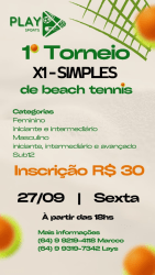 1ª TORNEIO X1-SIMPLES