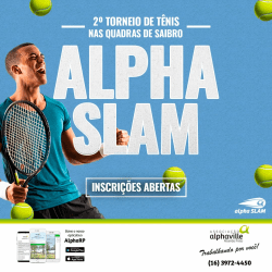 2º Torneio de Tênis - Alpha Slam - DUPLAS - CATEGORIA B