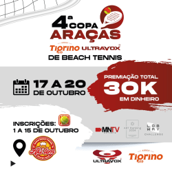 ABT 600 - 4ª COPA ARAÇÁS ARROZ TIGRINO/ULTRAVOX - MASCULINA 70+