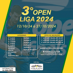 3 OPEN LIGA LEAO 2024  - 3 CLASSE