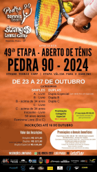 49º Aberto de Tênis 2024 - Pedra 90 - Strang - Ribeirão Preto - Categoria - B Livre