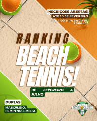 Ranking GTC - Beach Tênis Feminino - 2025