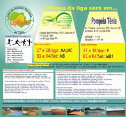 3º Etapa da LipTenis - Pompéia Tênis - B1