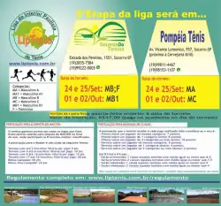5º Etapa - Socorro (Pompéia Tênis) - C