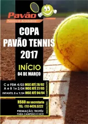 COPA PAVÃO DE TENIS 2017 - B