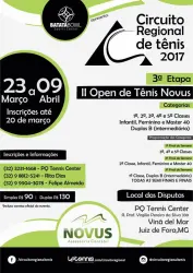 3º Etapa 2017 - II Open de Tênis Novus - 3º Classe