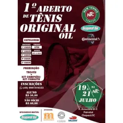1º Aberto de Tênis ORIGINAL OIL - Terceira Classe Masculino