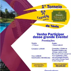 1º Torneio Casarão AlimentosPousada Monjolo de Tênis - 1° Classe