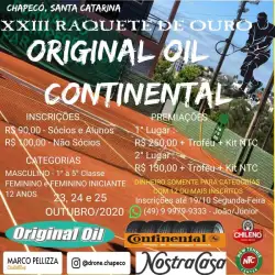 XXIII Raquete De Ouro ORIGINAL OIL - Segunda Classe