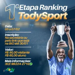 1ª Etapa do Ranking Todysport - 2º CLASSE