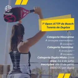 1o Attp Open de Beach Tennis - Categoria Dupla Mista Livre