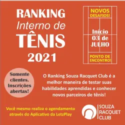 Ranking Souza Racquet Club 2021