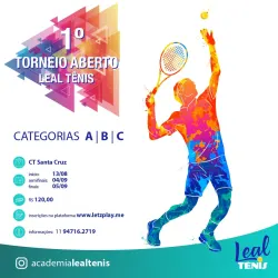 1. Torneio Aberto Leal Tênis - CT/2021 - Categoria C