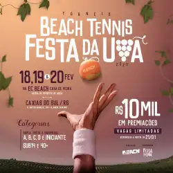 TORNEIO BEACH TENNIS - FESTA DA UVA 2022 - Simples Masculino - Categoria D