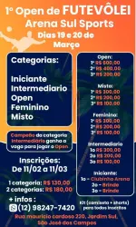 1⁰ Open de Futevôlei Arena Sul - INICIANTE