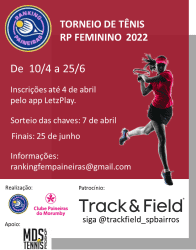 Torneio de Tênis RP Feminino 2022 - Torneio de Tenis RP Feminino 2022 - Simples