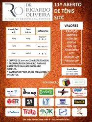 11º Aberto de Tênis Dr. Ricardo Oliveira - SJTC - DUPLA C