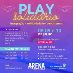 ARENA SÉRGIO CAVALCANTE - PLAY SOLIDÁRIO - Arena Sérgio Cavalcante - Categoria Feminino C