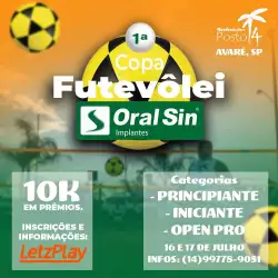 1ª Copa de Futevôlei Oral Sin P14 - Iniciantes
