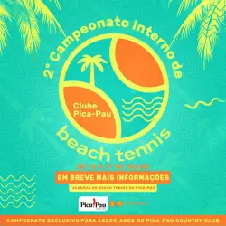 2º TORNEIO INTERNO BEACH TENNIS - PICA PAU COUNTRY CLUB - Masculino B