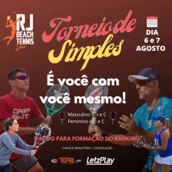 TORNEIO RJ BEACH TENNIS DE SIMPLES - Simples Feminina B