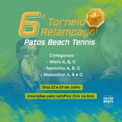 6º TORNEIO RELÂMPAGO PATOS BEACH TENNIS  - MASCULINO C