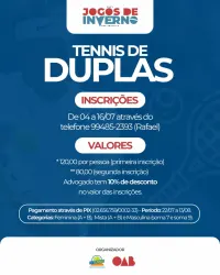 Torneio de Inverno da OAB - Duplas - MISTO A+B
