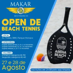 MAKAR OPEN DE BEACH TENNIS - Categoria Iniciante Feminina