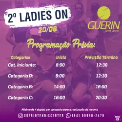 2° LADIES ON - GUERIN TENNIS CENTER - CATEGORIA INICIANTE